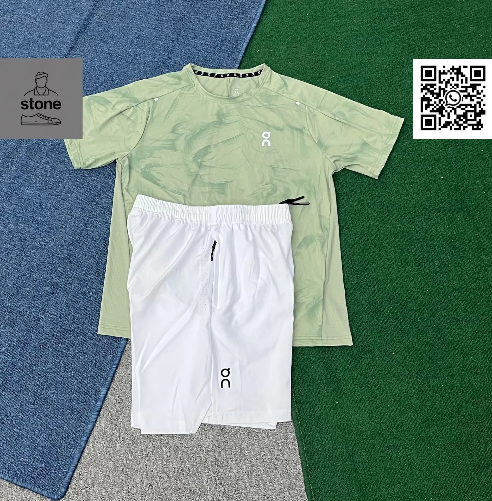 On Tracksuits Hooded Color-Block Jacket and Pants Set product image
