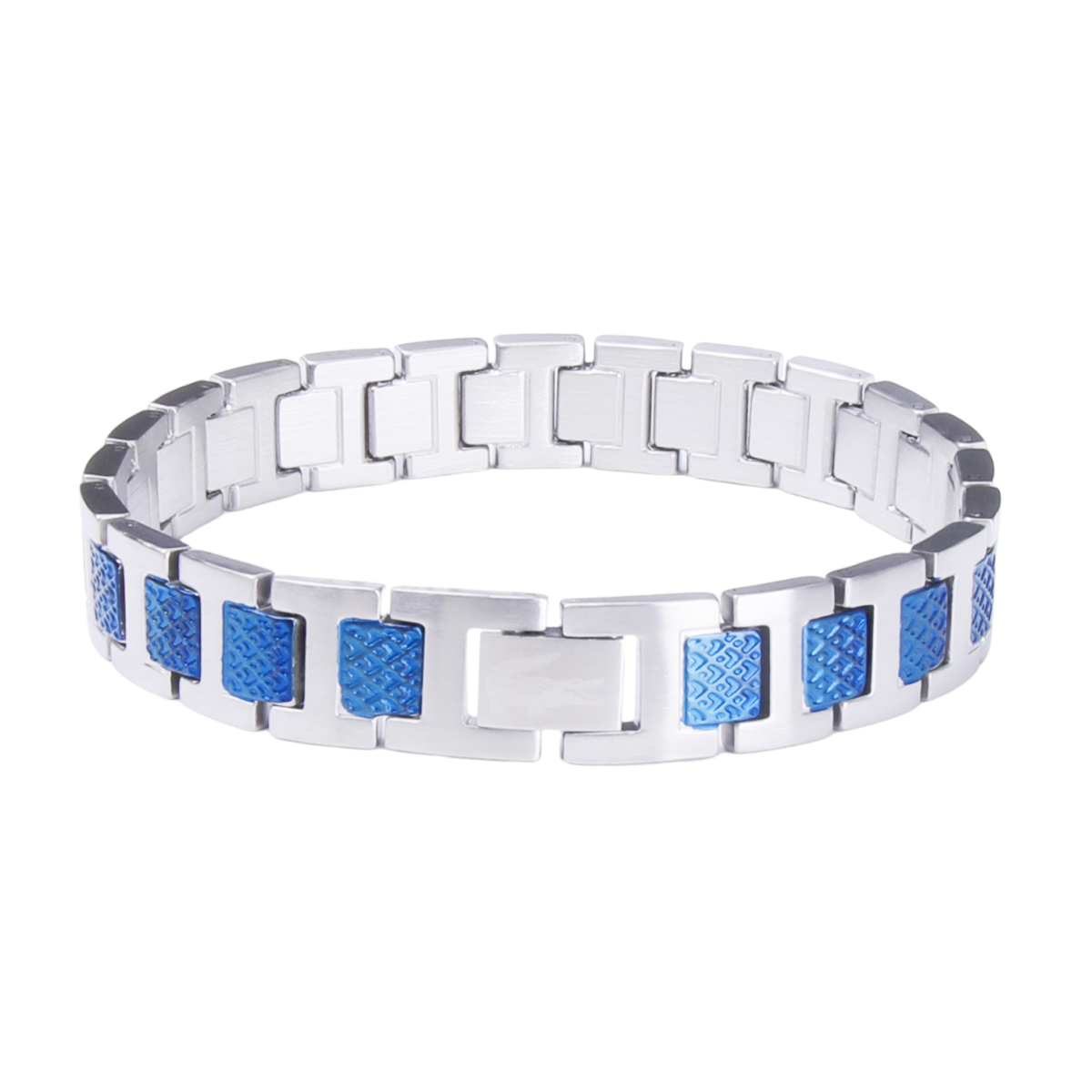 Lacoste Jewelry Crocodile Logo Magnetic Link Bracelet — 07