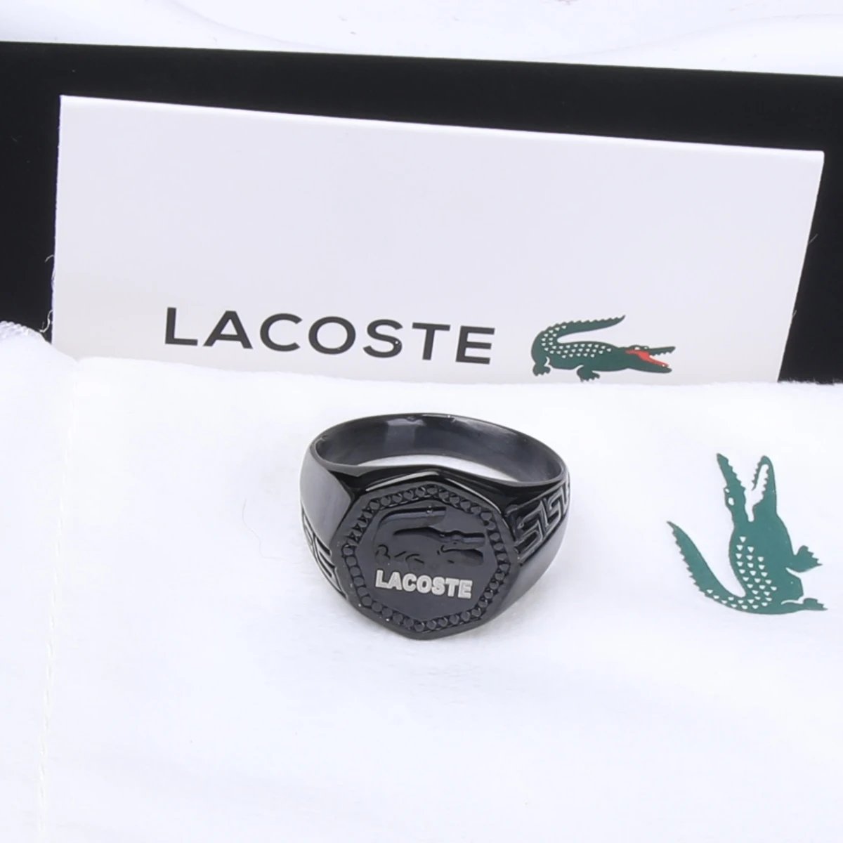 Lacoste Jewelry Crocodile Logo Magnetic Link Bracelet — 39