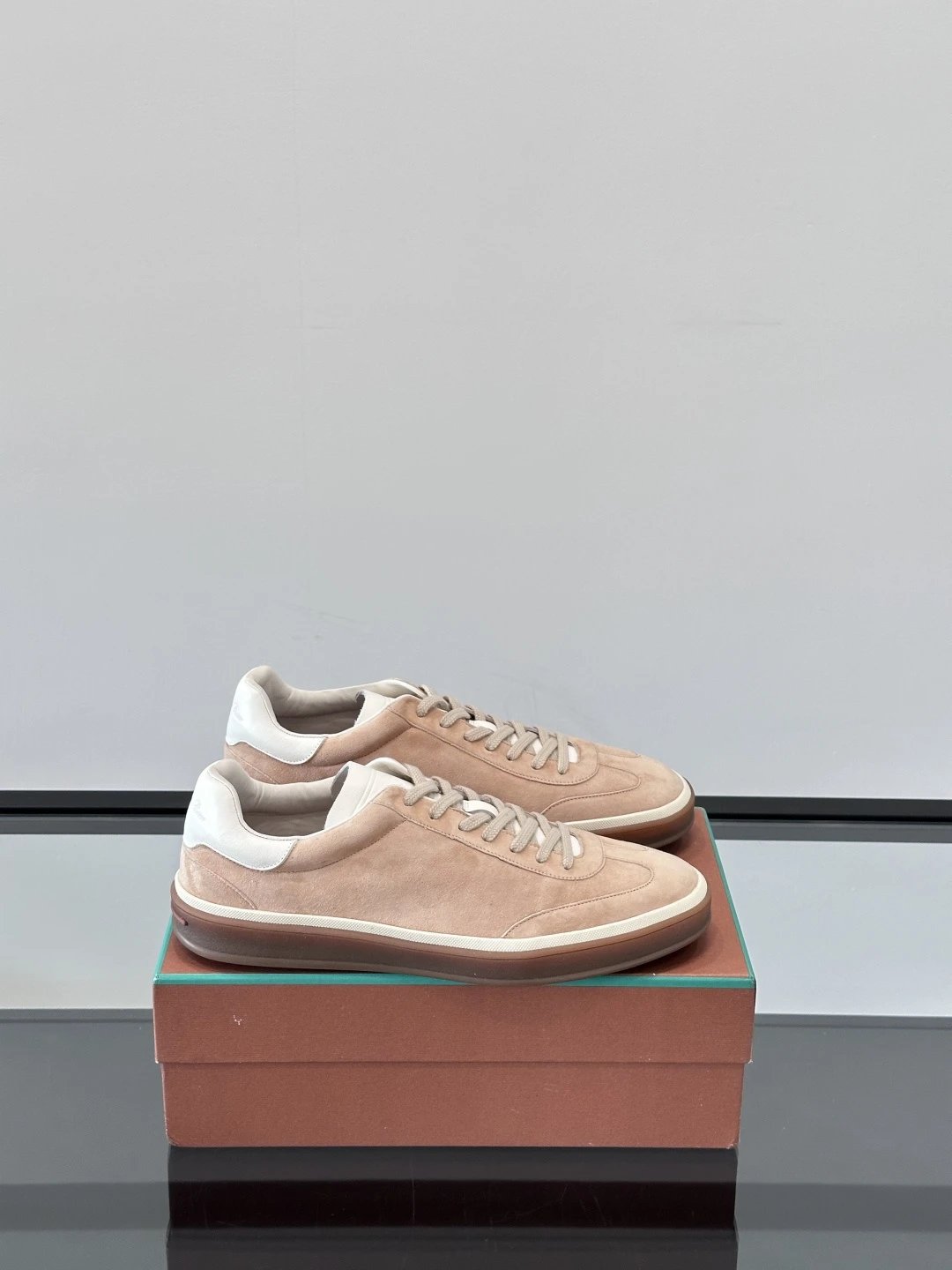 Loro Piana Sneakers 360 LP Flexy Walk Knit and Suede — 40
