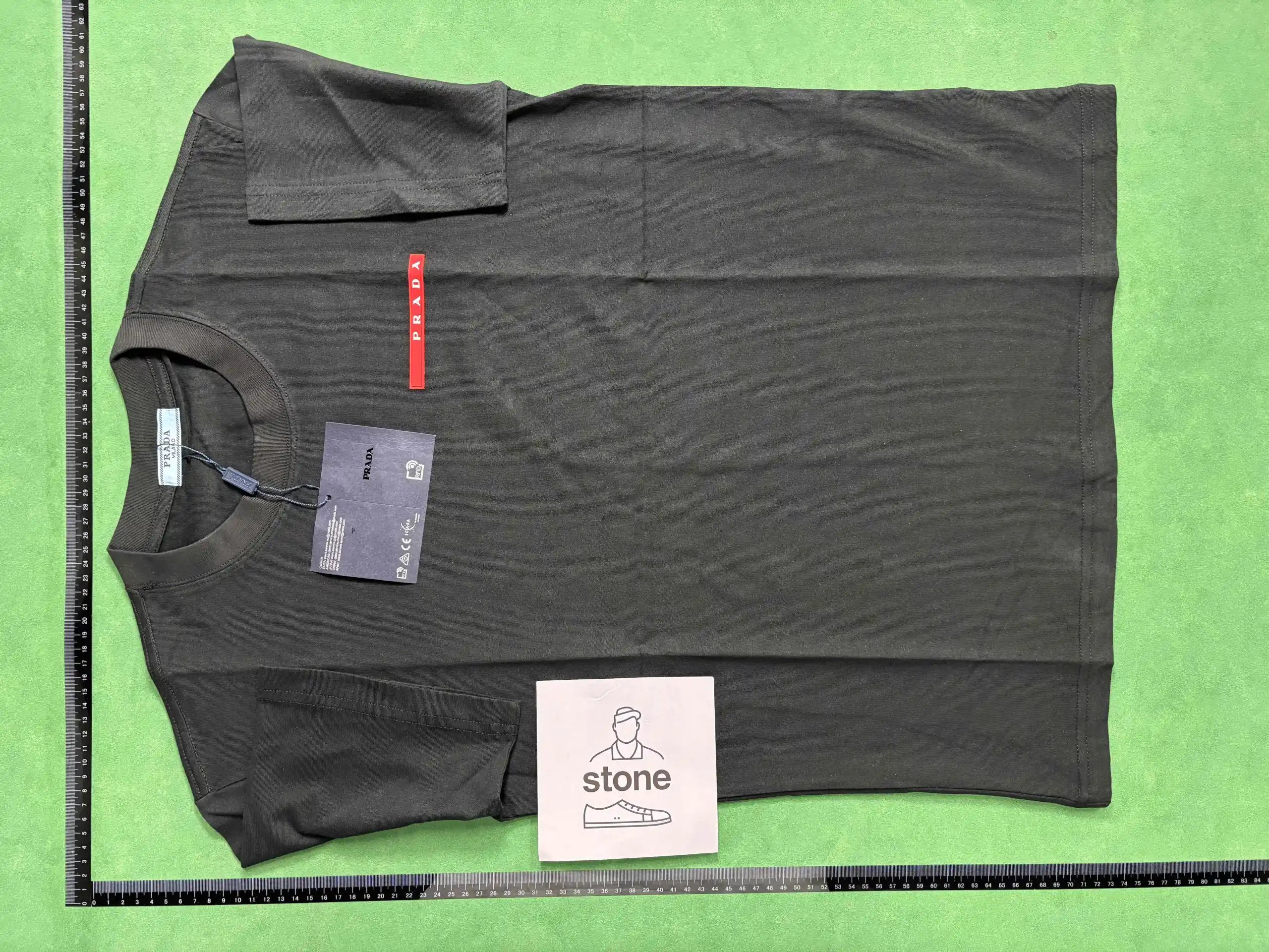 Prada T-Shirts Short-Sleeve Logo T-Shirt image 8