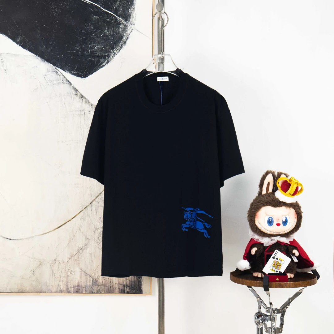 Burberry T-Shirts Check Panel Logo T-Shirt — 21