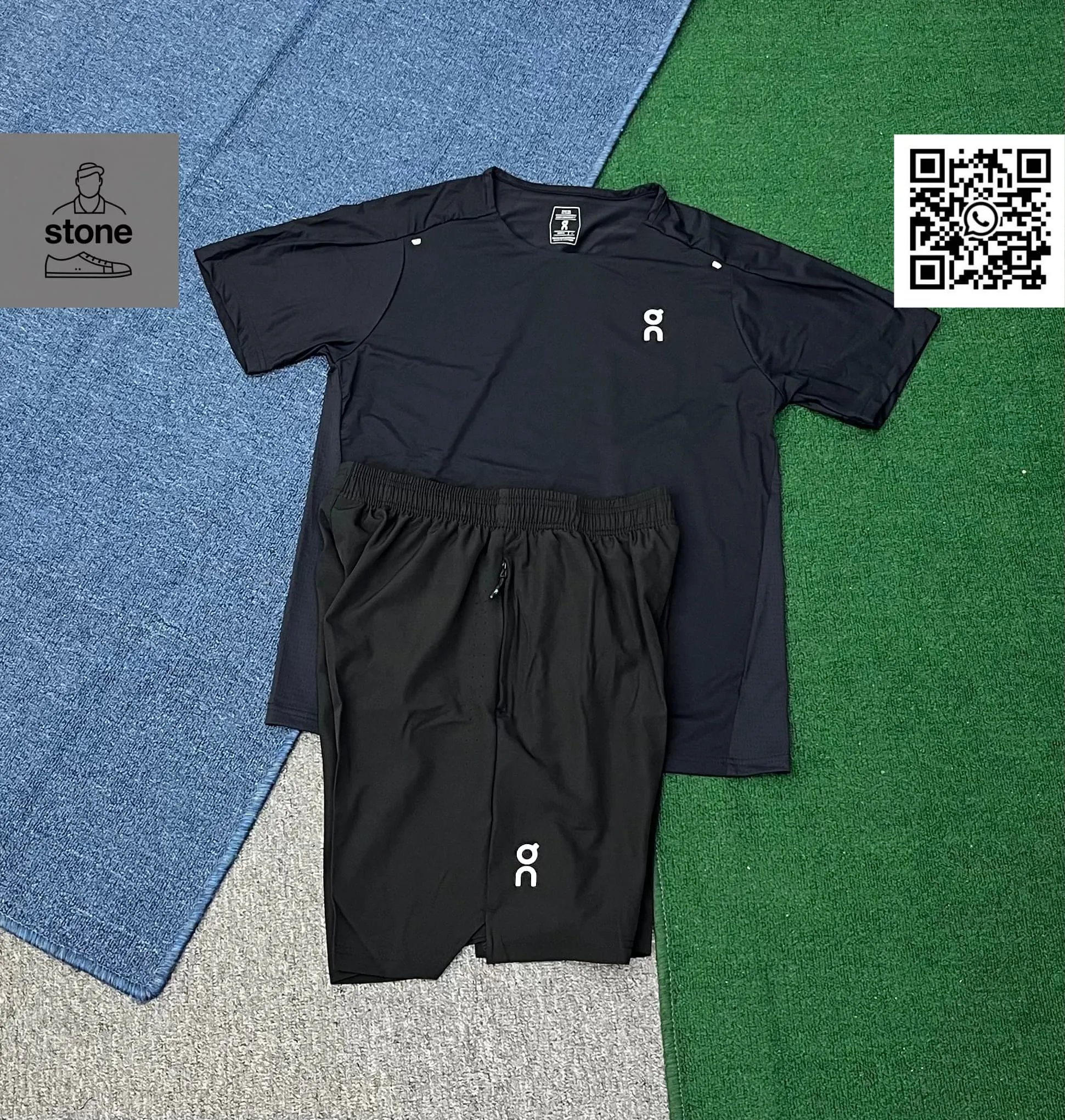 On Tracksuits Hooded Color-Block Jacket and Pants Set product image