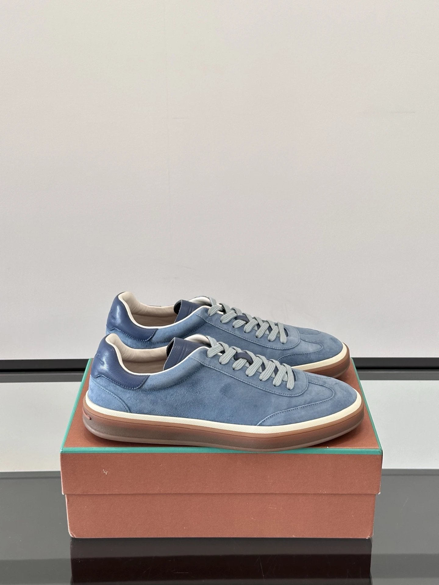 Loro Piana Sneakers 360 LP Flexy Walk Knit and Suede — 38