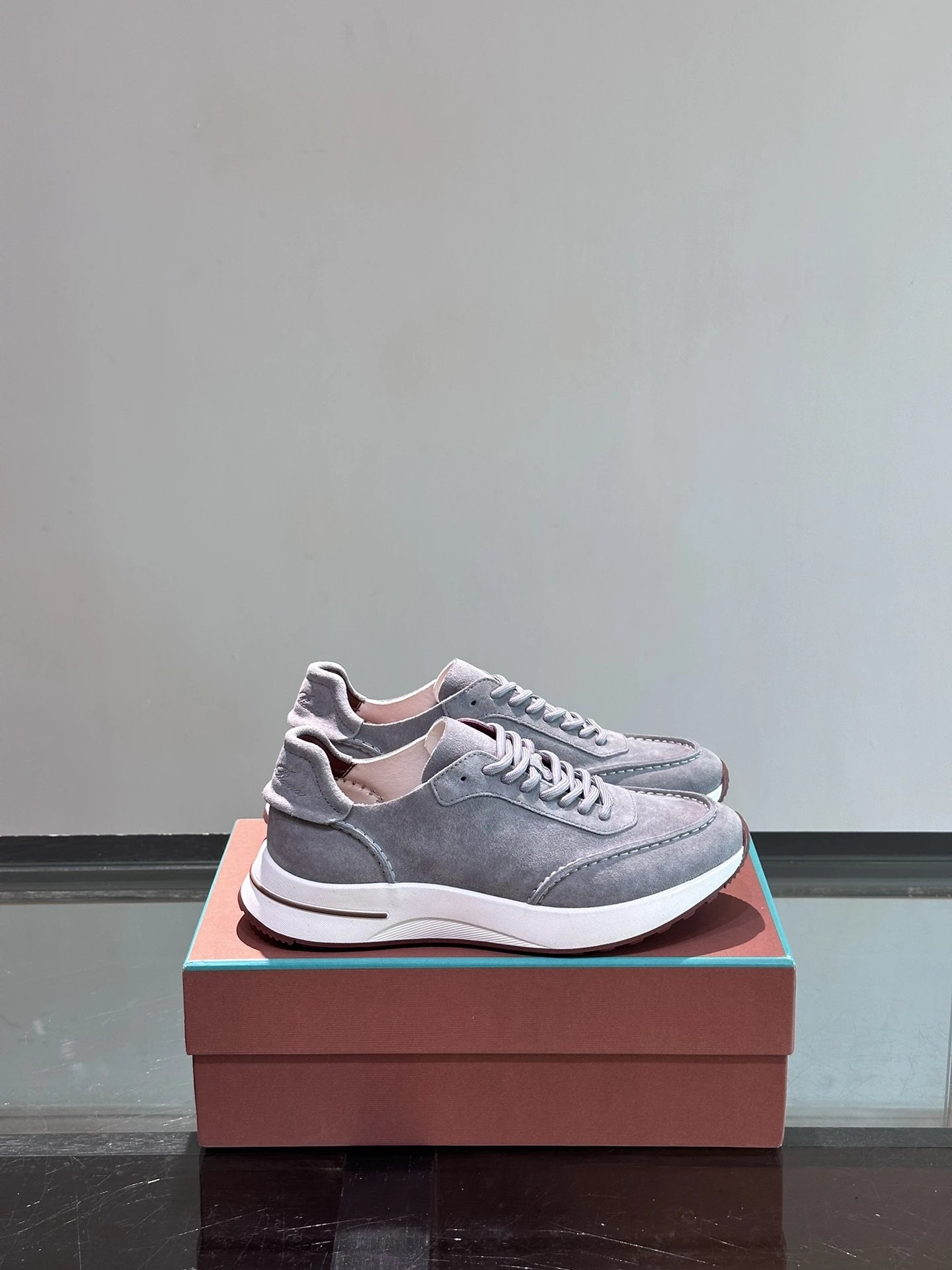 Loro Piana Sneakers 360 LP Flexy Walk Knit and Suede — 10