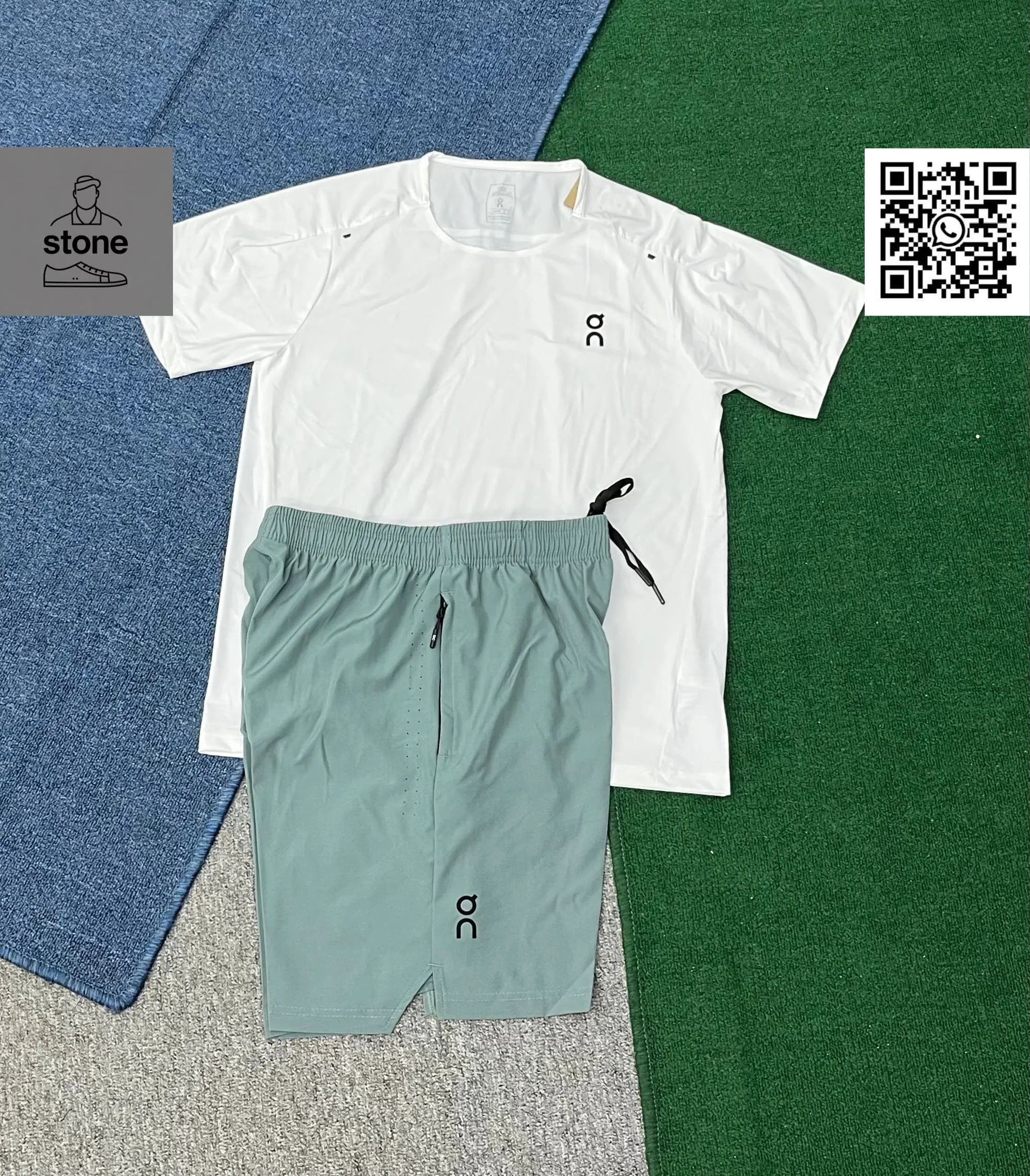 On Tracksuits Hooded Color-Block Jacket and Pants Set product image