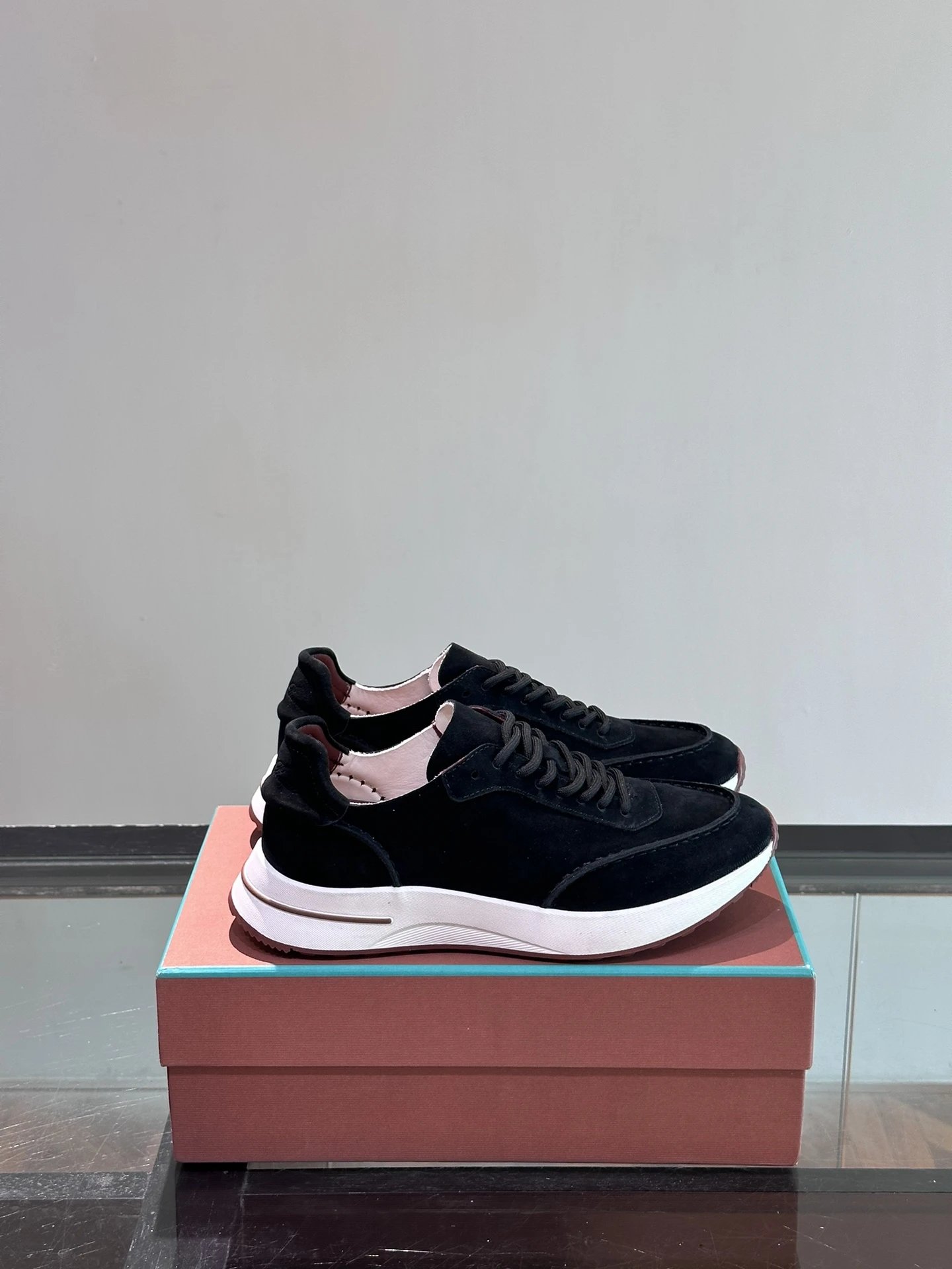 Loro Piana Sneakers 360 LP Flexy Walk Knit and Suede — 14