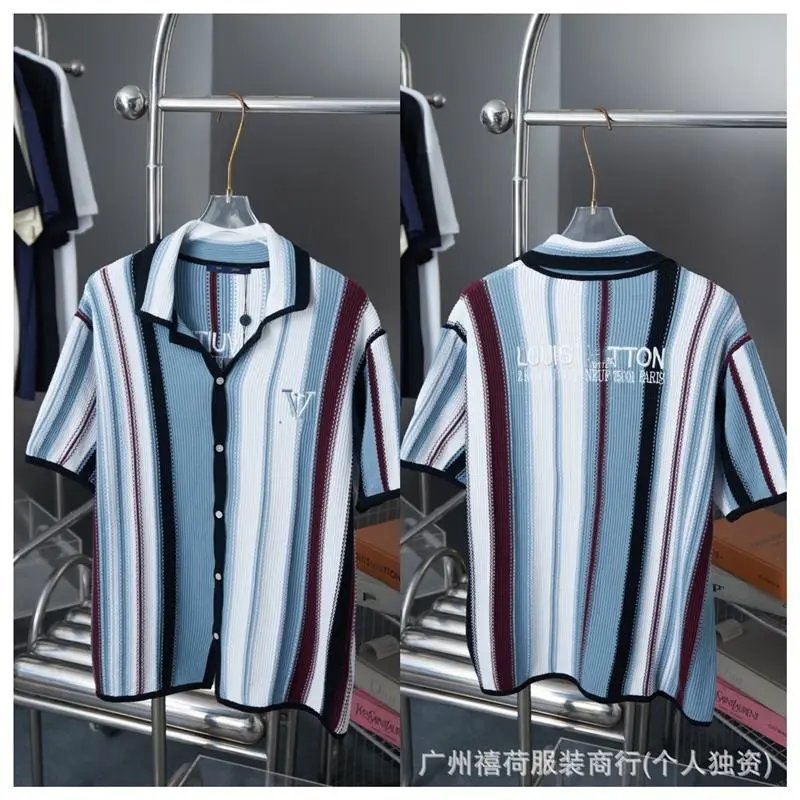 Louis Vuitton Shirts Monogram Knit Polo Shirt — 28