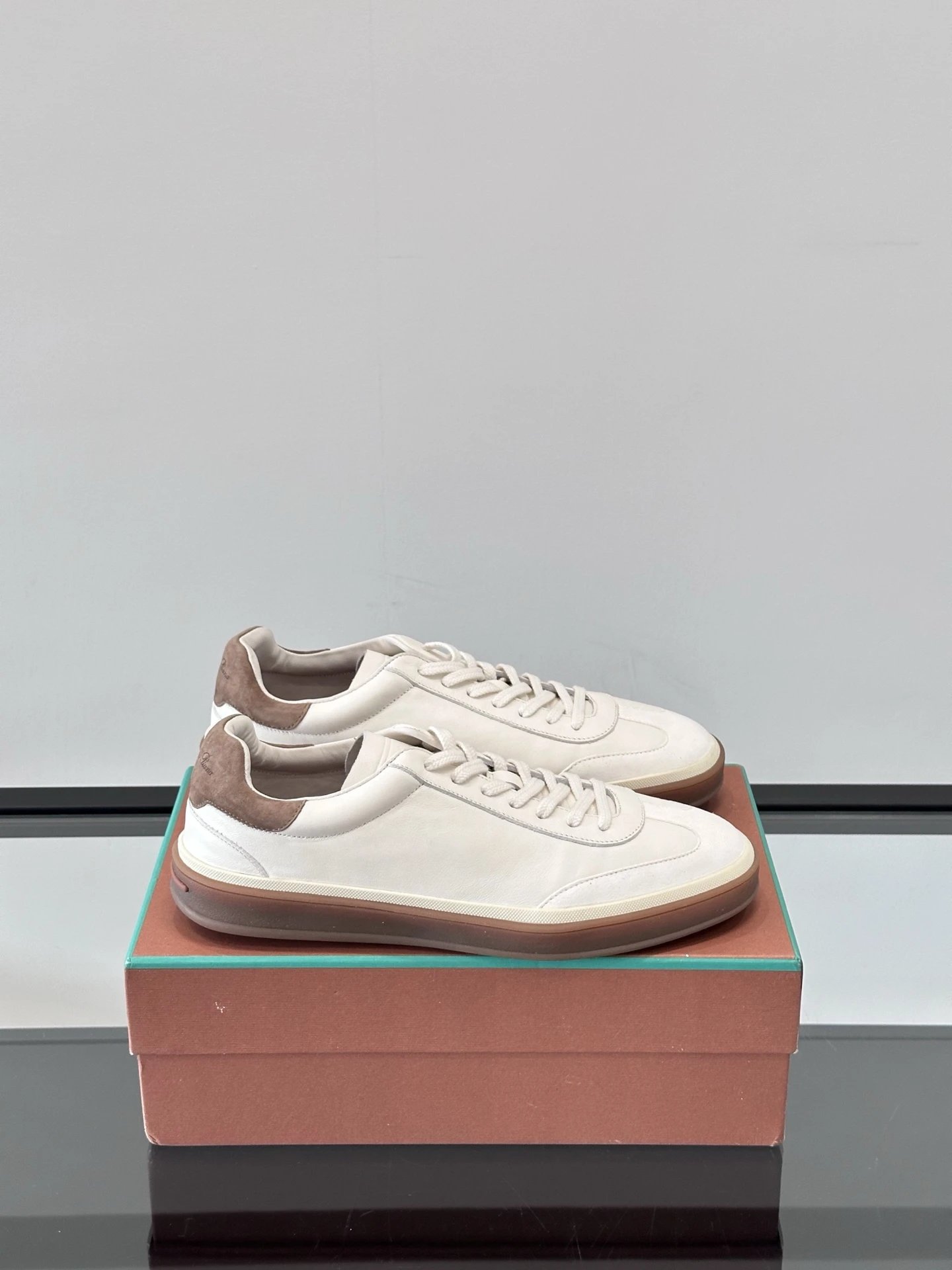 Loro Piana Sneakers 360 LP Flexy Walk Knit and Suede — 32