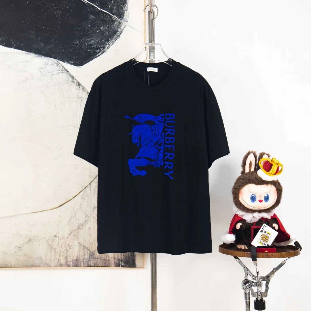 Burberry T-Shirts Check Panel Logo T-Shirt — 15