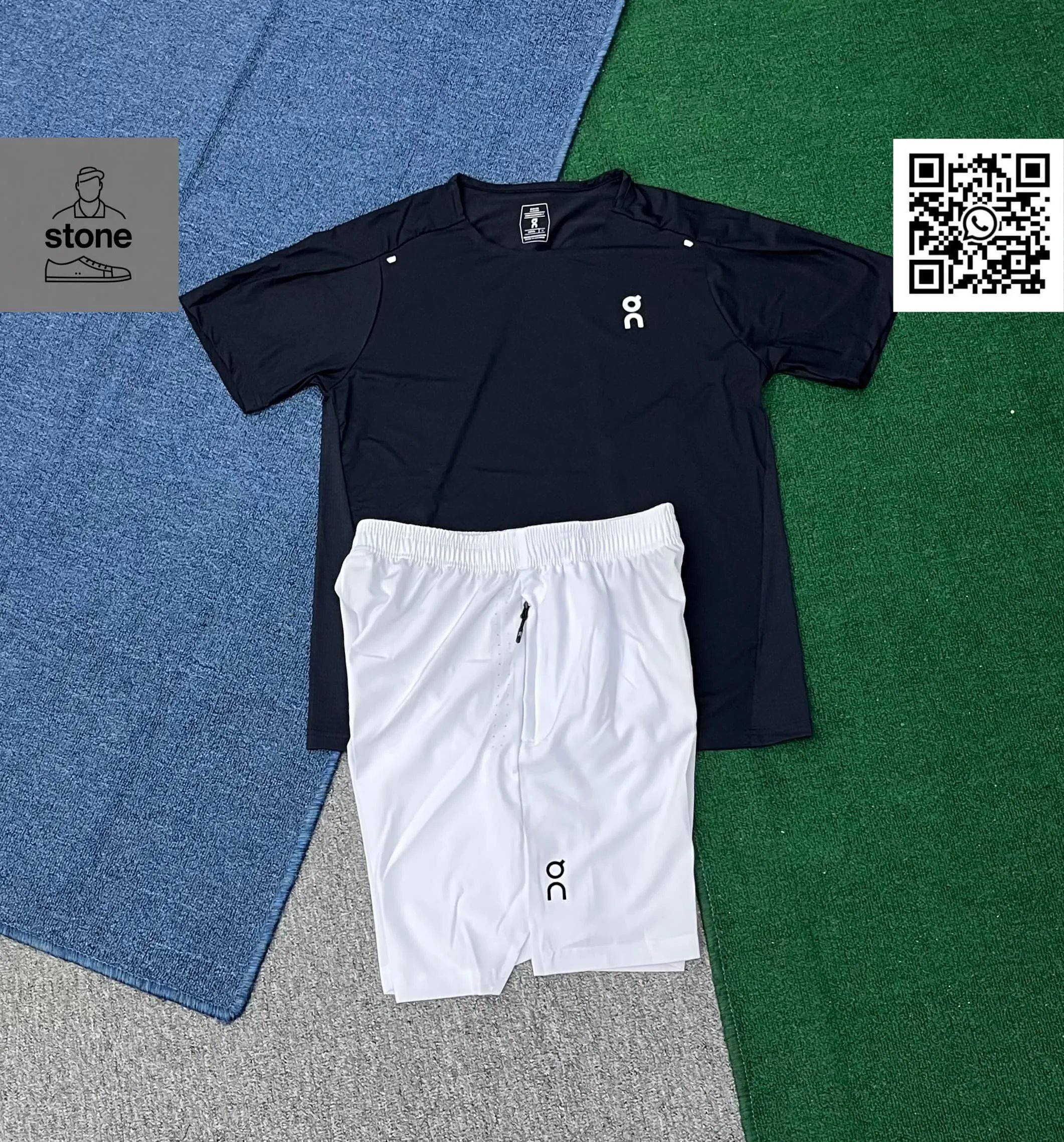 On Tracksuits Hooded Color-Block Jacket and Pants Set product image