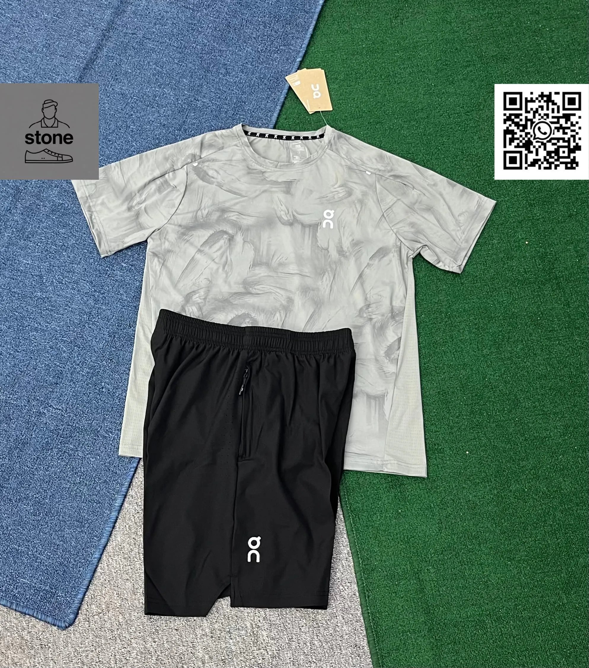 On Tracksuits Hooded Color-Block Jacket and Pants Set product image