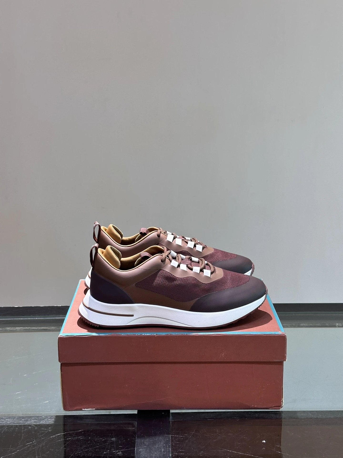 Loro Piana Sneakers 360 LP Flexy Walk Knit and Suede — 29