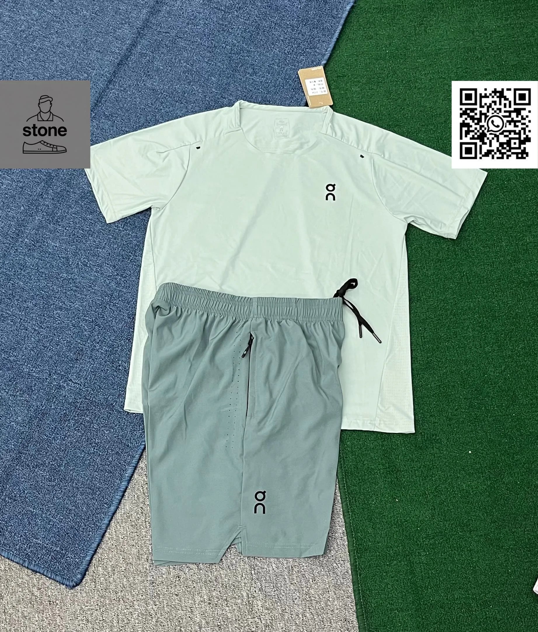 On Tracksuits Hooded Color-Block Jacket and Pants Set product image