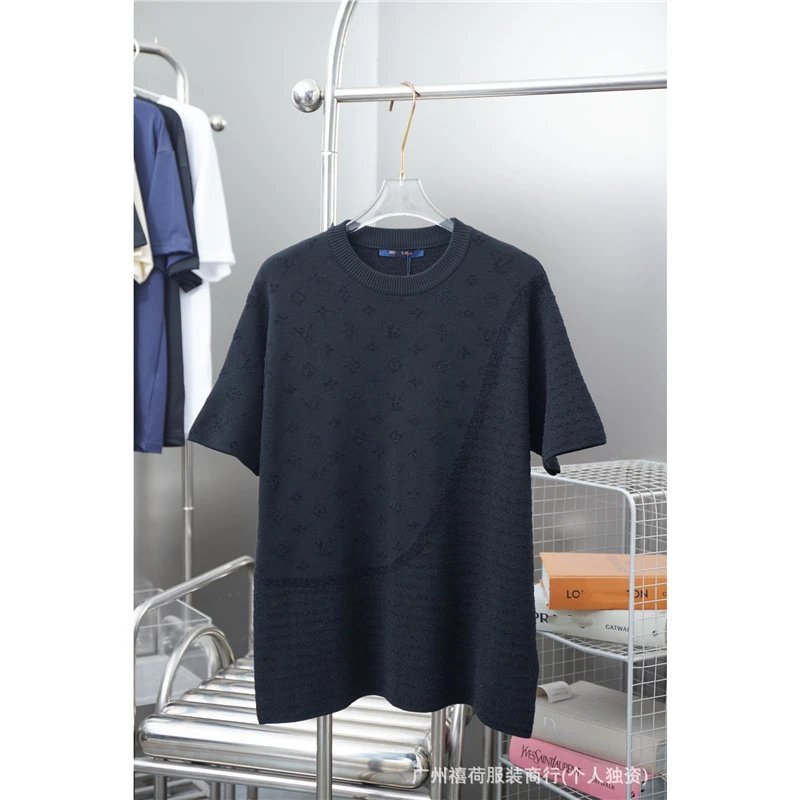 Louis Vuitton Shirts Monogram Knit Polo Shirt — 32