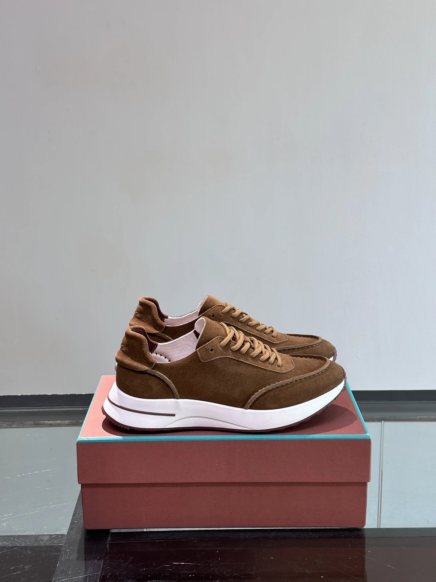 Loro Piana Sneakers 360 LP Flexy Walk Knit and Suede — 13