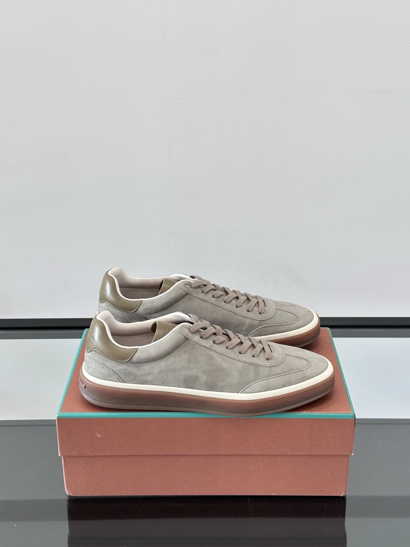 Loro Piana Sneakers 360 LP Flexy Walk Knit and Suede — 37