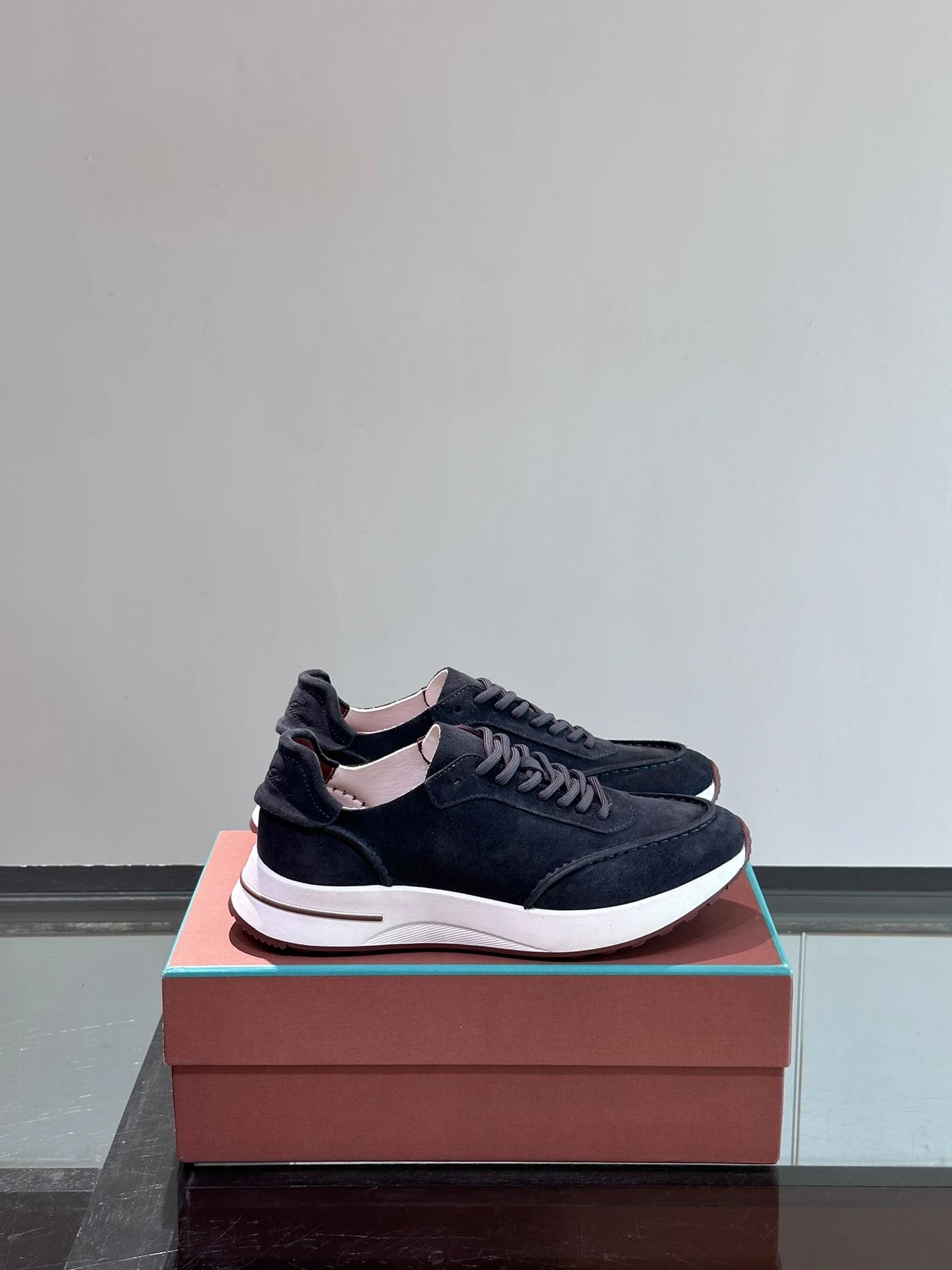 Loro Piana Sneakers 360 LP Flexy Walk Knit and Suede — 15