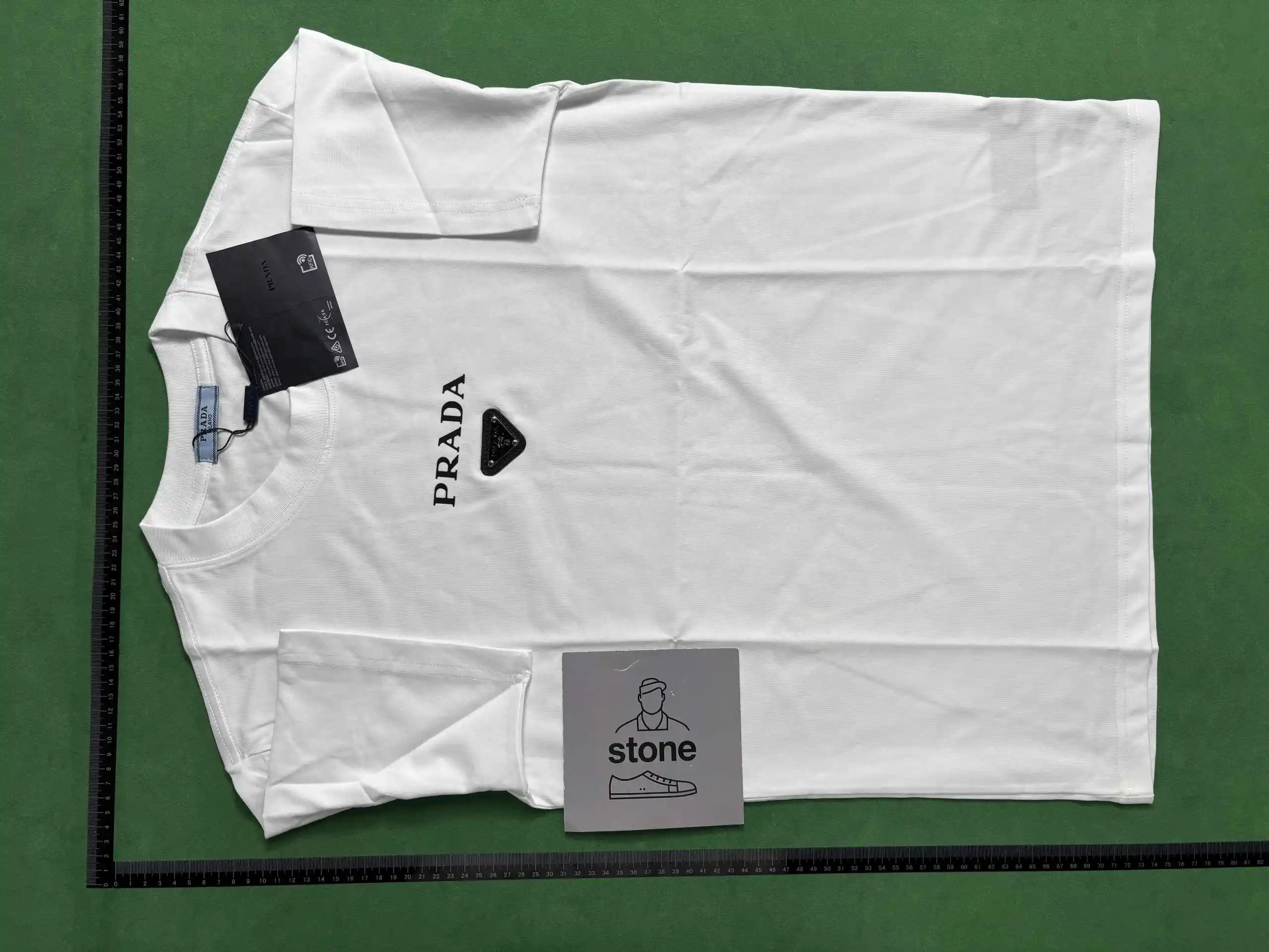 Prada T-Shirts Short-Sleeve Logo T-Shirt image 7