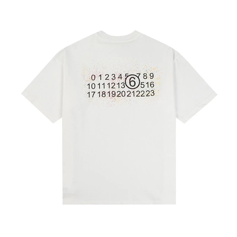 Maison Margiela T-Shirts Graphic Print Short-Sleeve T-Shirt — 677 white
