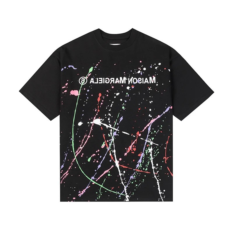 Maison Margiela T-Shirts Graphic Print Short-Sleeve T-Shirt — 688 Black
