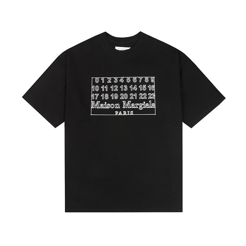 Maison Margiela T-Shirts Graphic Print Short-Sleeve T-Shirt — 678 Black