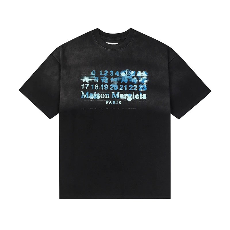 Maison Margiela T-Shirts Graphic Print Short-Sleeve T-Shirt — 687 washed black