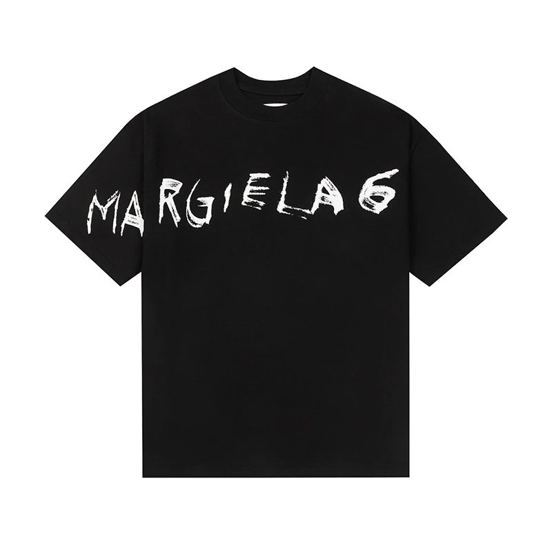 Maison Margiela T-Shirts Graphic Print Short-Sleeve T-Shirt — 676 Black