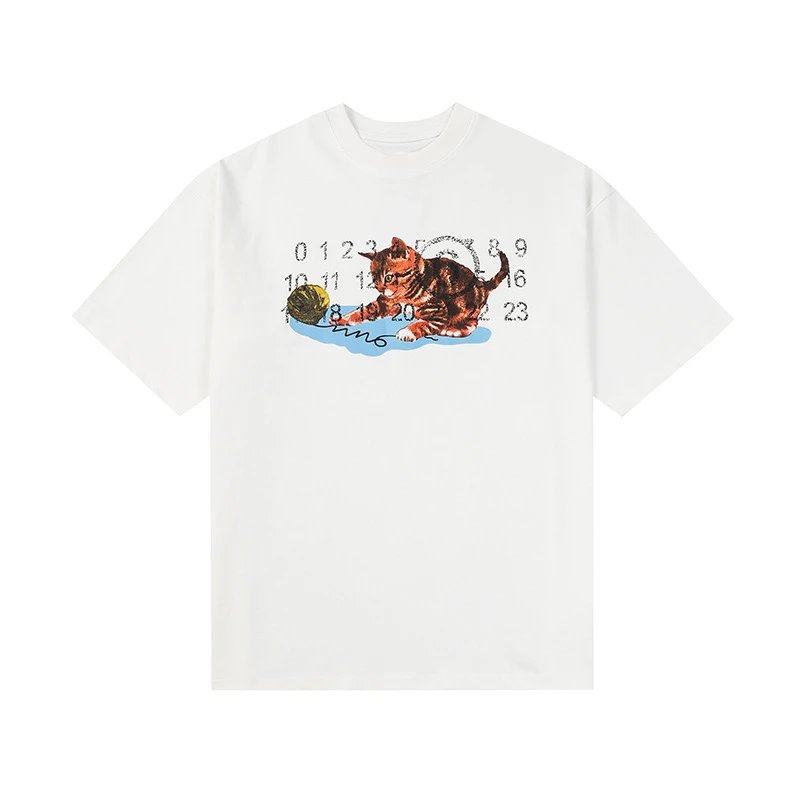Maison Margiela T-Shirts Graphic Print Short-Sleeve T-Shirt — 683 White
