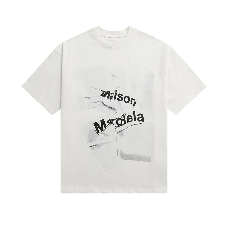 Maison Margiela T-Shirts Graphic Print Short-Sleeve T-Shirt — 627 white