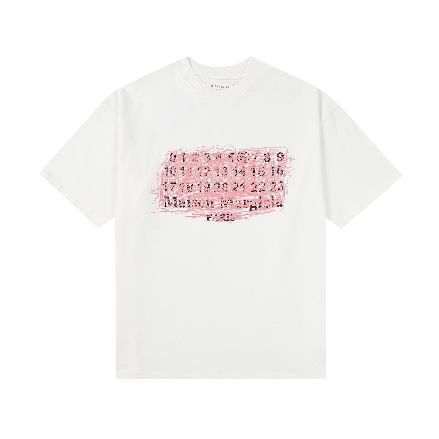 Maison Margiela T-Shirts Graphic Print Short-Sleeve T-Shirt — 675 white