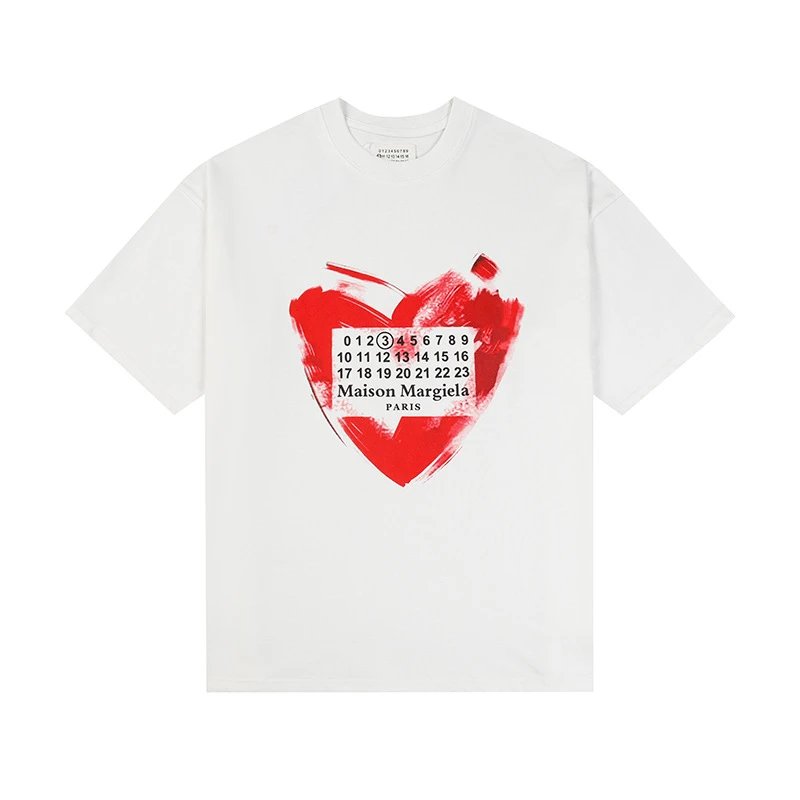 Maison Margiela T-Shirts Graphic Print Short-Sleeve T-Shirt — 695 white