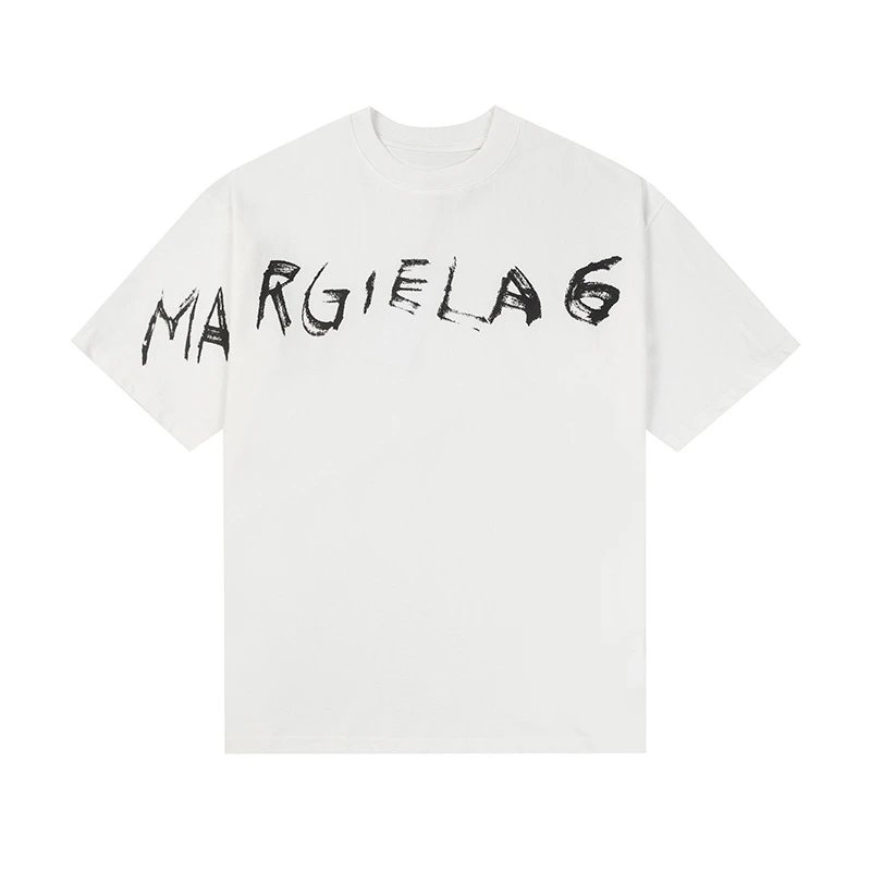 Maison Margiela T-Shirts Graphic Print Short-Sleeve T-Shirt — 676 White