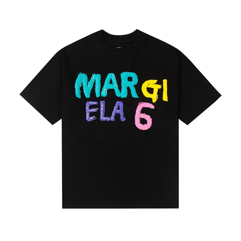 Maison Margiela T-Shirts Graphic Print Short-Sleeve T-Shirt — 681 Black