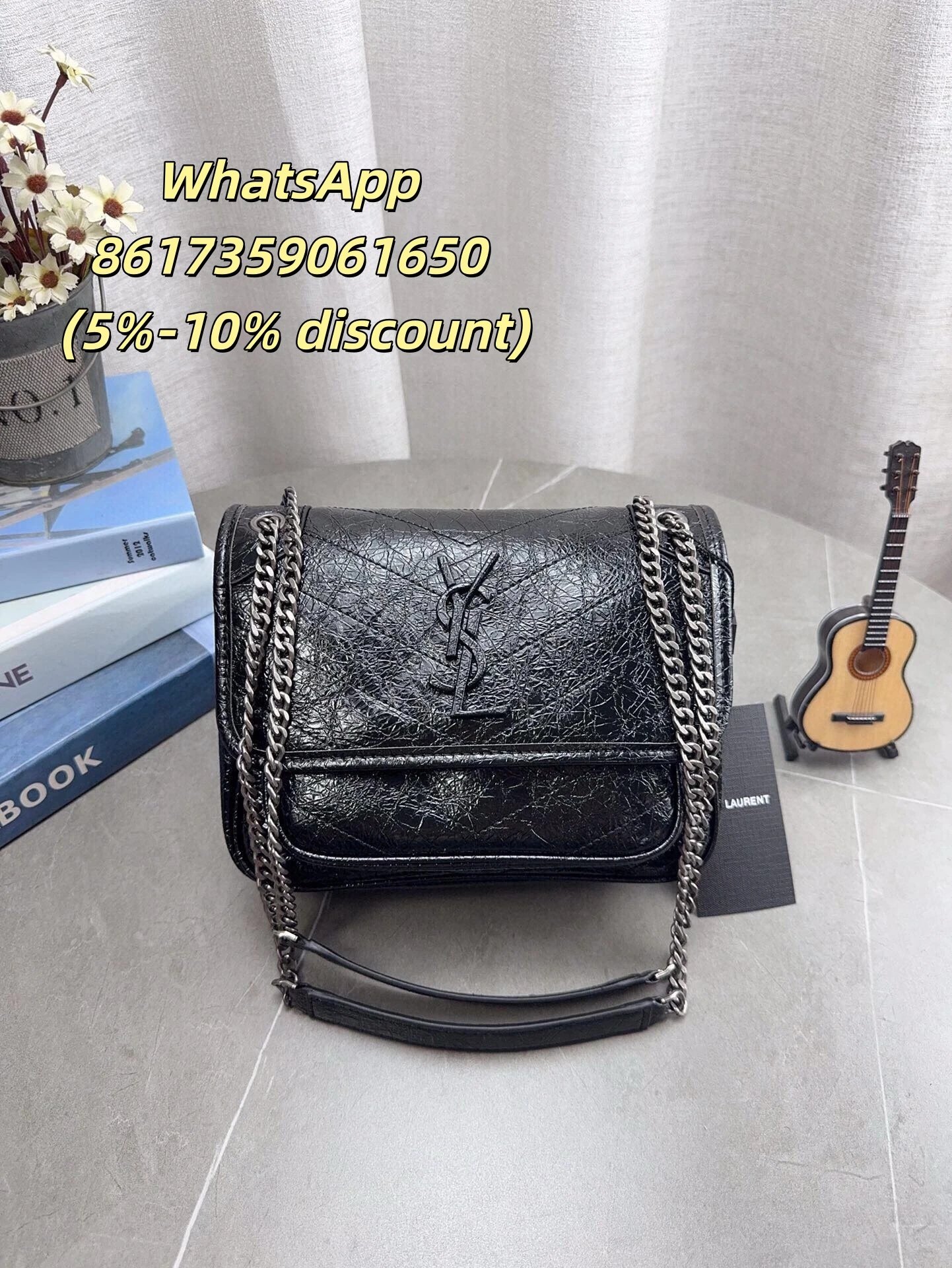 Saint Laurent Shoulder Bags Chain Strap Flap — 3