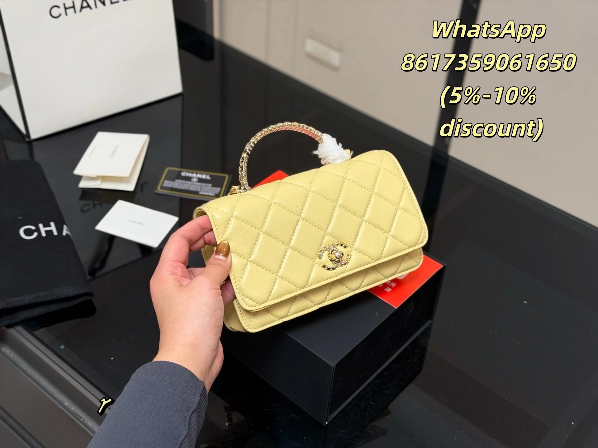 Chanel Shoulder Bags Quilted flap chain bag — 6