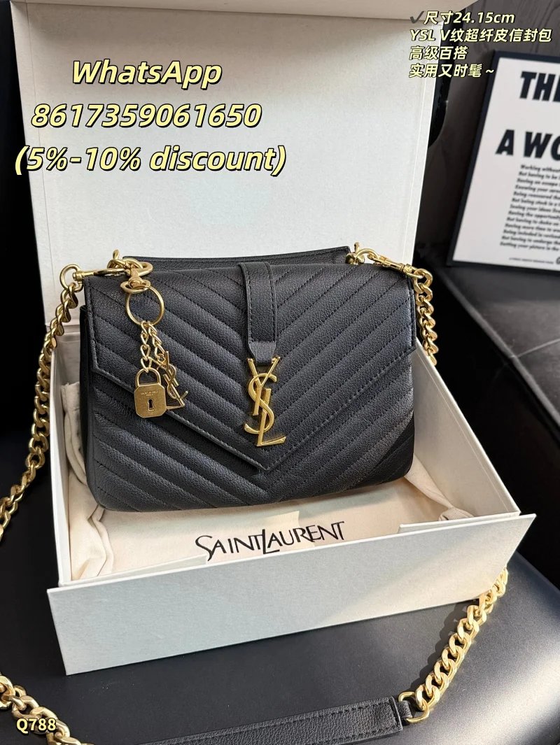Saint Laurent Shoulder Bags Chain Strap Flap image 8