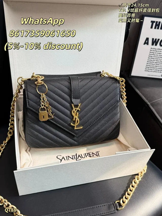 Saint Laurent Shoulder Bags Chain Strap Flap product detail image 10
