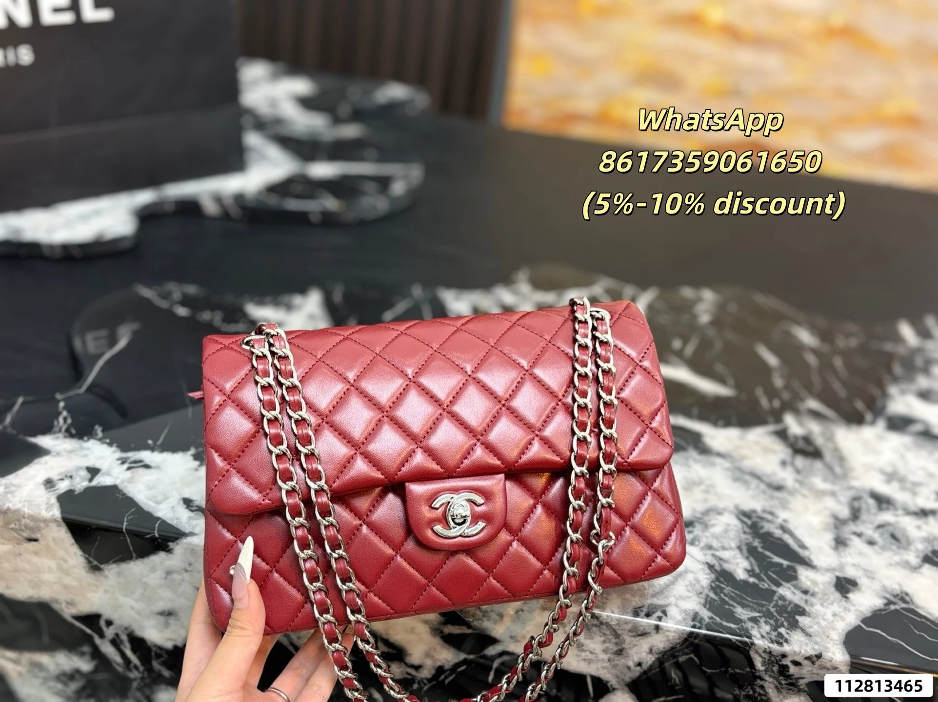 Chanel Shoulder Bags Quilted flap chain bag — 15