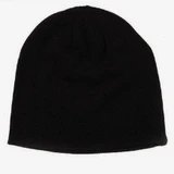 Black hat with same color knitted string 12550134