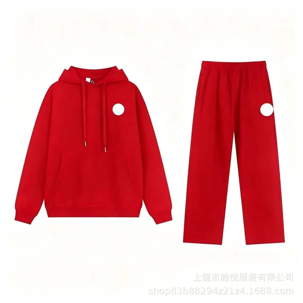 Red hooded straight tube set