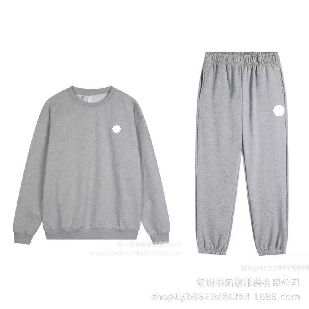 Grey round neck ankle binding set