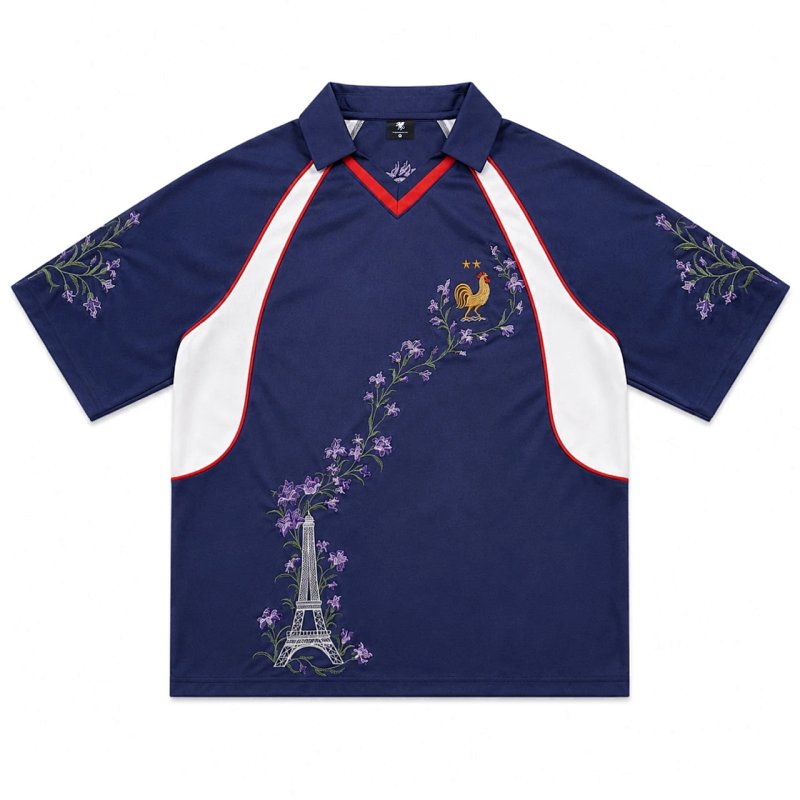 "Night Garden" Heavy Embroidery Satin Jersey