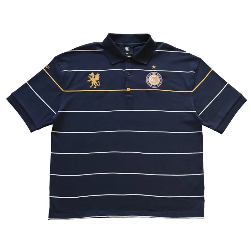 Vintage Terrace Polo Shirt - Navy Blue