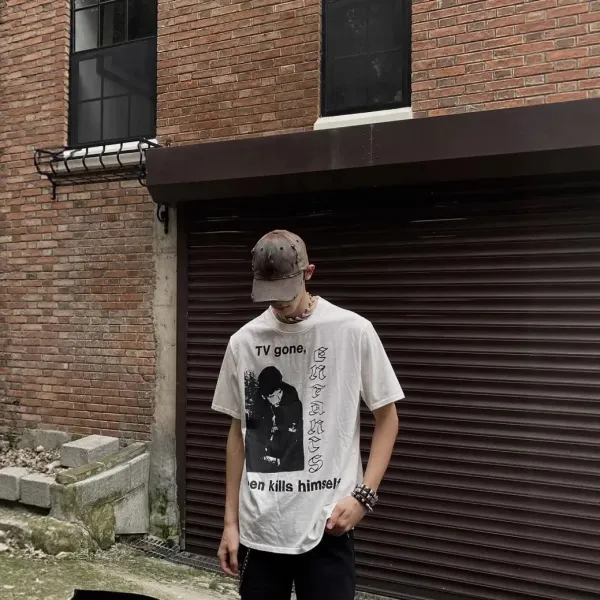 Enfants Riches Déprimés Vegetate In The Halflife Graphic T-Shirt White - 5