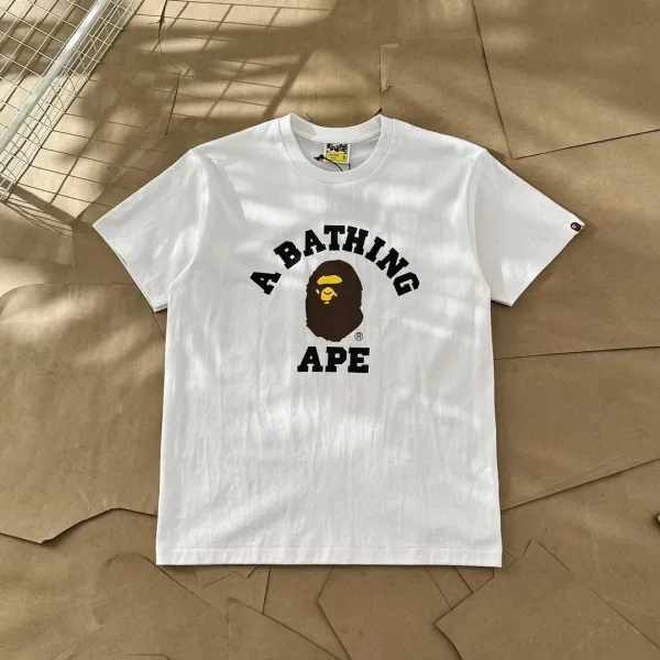 A Bathing Ape Arch Logo White T-Shirt - 1