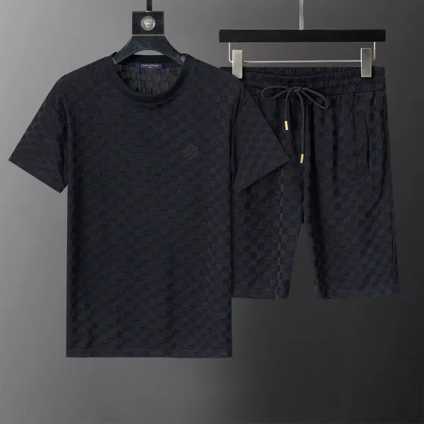 Dior Oblique Print T-Shirt and Shorts Set White/Black - 7