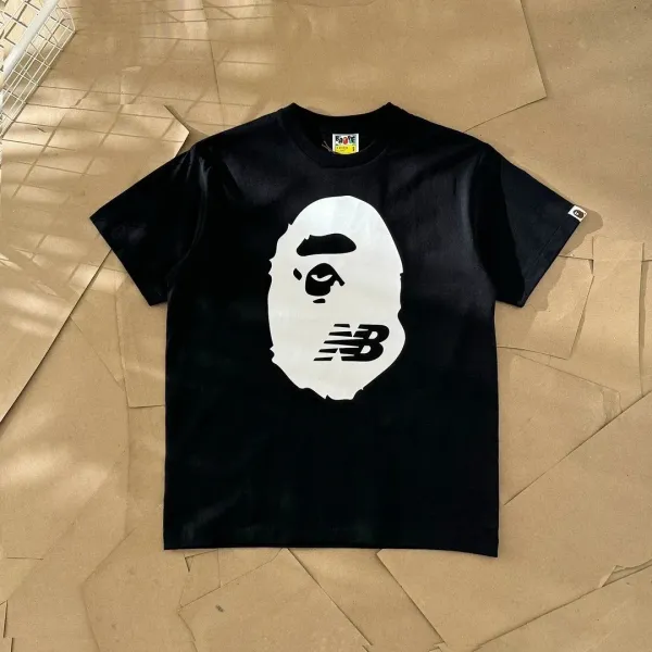 A Bathing Ape x New Balance Graphic Tee Black T-Shirt - 1