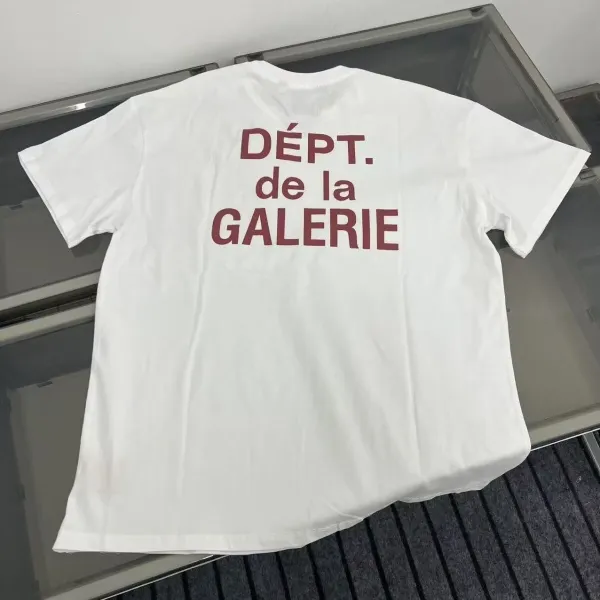 Gallery Dept Paint Splatter T-Shirt Cream - 10