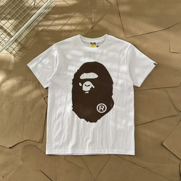 A Bathing Ape Big Ape Head White T-Shirt - 1